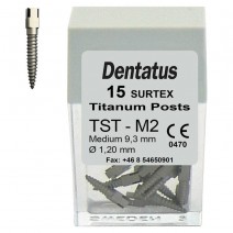 Surtex Pernos Titanio TST Medio 9,3mm. Reposición 15 uds. Dentatus