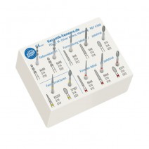 Kit 10 Fresas Diamante FG para Coronas Cerámicas