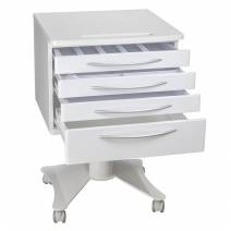 Carrito Móvil Zilfor con Encimera Laminada, 4 Cajones y Ruedas Mod. RC4Z