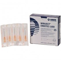 Agujas Miraject Endotec Luer 25mm Caja 25 uds.