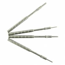 Kit 4 Osteotomos Cóncavos Rectos Punta Milimetrada