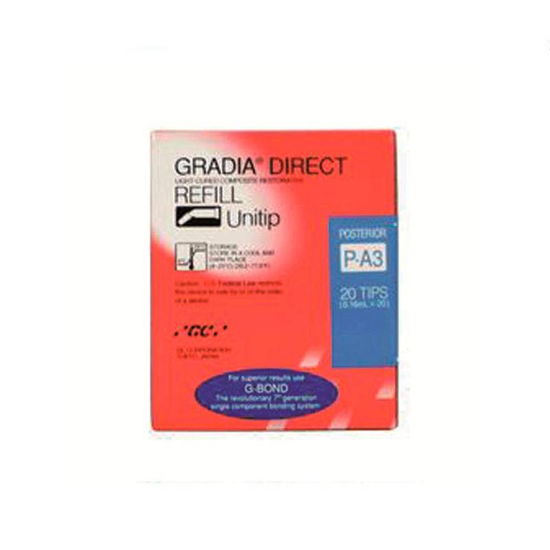 thumbnail image 2 of GC Gradia Direct Hybrid Resin Composite Restorative – Unitips A2, 20/Pk – 003334 2 of 5