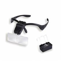 Lupa Binocular Con Montura LED y 5 Lentes de 1X a 3,5X