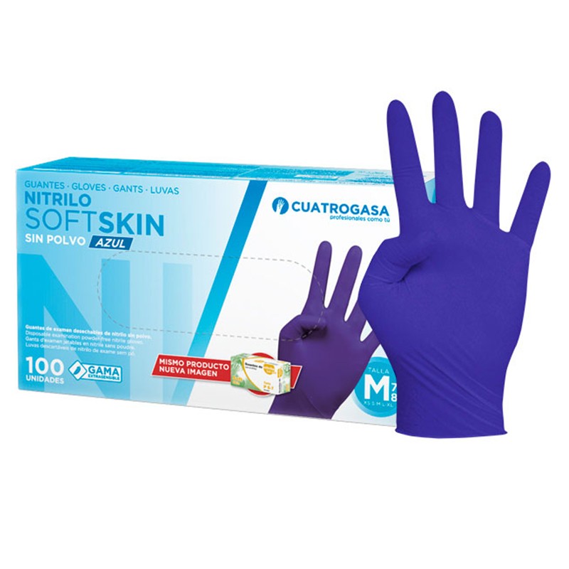 Guantes de Nitrilo SoftSkin de Cuatrogasa