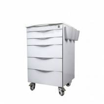 Carrito Móvil 6 Cajones con Encimera y 3 Cubetas