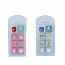 Juego de Sellos con Tinta Mía, Gus y Compañía 8 uds