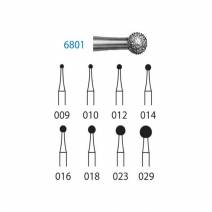 Fresa Diamante Clínica 6801.314 FG Redonda 5 uds