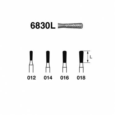 Fresa Diamante 6830L.314 Clínica FG Pera 5 uds Fresa Diamante 6830L.314 Clínica FG Pera 5 uds