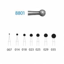 Fresa Diamante Clínica 8801.314 FG Redonda 5 uds