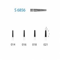 Fresa Diamante FG S6856.314 Clínica Serie S Cónico 5 uds