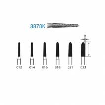 Fresa Diamante FG 8878K.314 Torpedo Clínica 5 uds