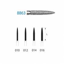 Fresa Diamante 8863.314 FG Clínica Llama Fino 5 uds