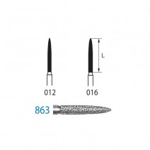 Fresa Diamante 863.204 CA Clínica Llama 5 uds