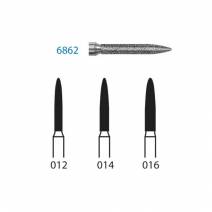 Fresa Diamante FG 6862.314 Clínica Grueso Llama 5 uds