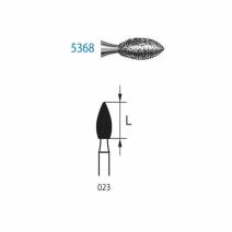 Fresas Diamante 5368.314.023 FG Super Grueso Clínica 5 uds.