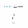 Fresa Carburo H22GK.314.016 Clínica Ortho 5 unidades