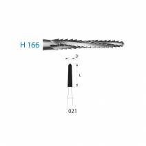 Fresa Carburo Clínica H166 021 Cortador 1 unidad