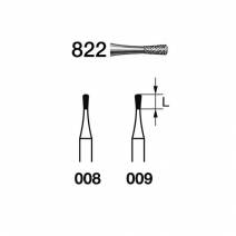 Fresa Diamante 822.314 Preparación FG Clínica 5 uds
