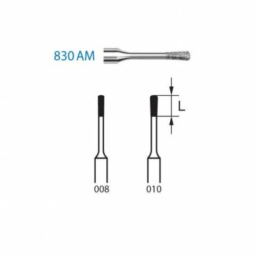 Fresa Diamante 830AM.314 Micropreparación FG Clínica 5 uds Fresa Diamante 830AM.314 Micropreparación FG Clínica 5 uds