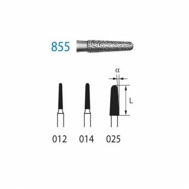 Fresa Diamante FG 855.314 Clínica Cónico 5 uds Fresa Diamante FG 855.314 Clínica Cónico 5 uds