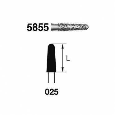 Fresa Diamante FG 5855.314.025 Clínica Super Grueso Cónico 5 uds Fresa Diamante FG 5855.314.025 Clínica Super Grueso Cónico 5 uds