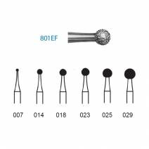 Fresa Diamante Clínica 801EF.314 Extra Fino Redonda 5 uds
