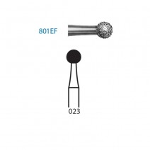 Fresa Diamante Clínica CA 801EF.204.023 Extra Fino Redonda 5 uds