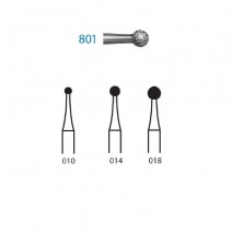 Fresa Diamante Clínica 801.313 FG Corto Redonda 5 uds