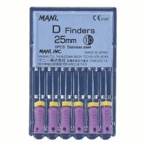 D Finders Limas Manuales para Ampliación Conductos Calcificados 25mm Mani