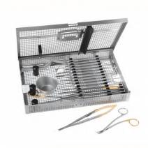 Set Cirugía Implantología Básico 19 instrumentos y Bandeja Deve Med