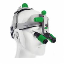 Casco Binocular Flip-Up Lupa Prismáticos Headgear Univet