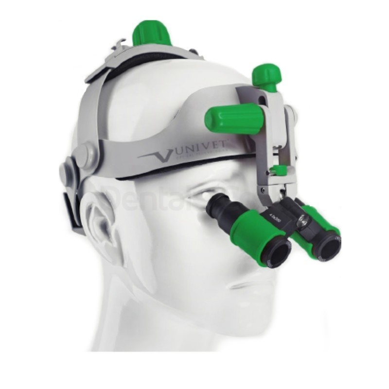 Casco Binocular FlipUp Lupas Prismáticos Headgear Univet