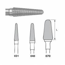Fresa Carburo H79FSQ.104 PM Laboratorio Cortador Resina Acrílica 1u Komet