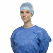 Gorro Quirúrgico Azul Desechables con Lazo 100 uds Alle Dental