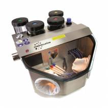 Chorreadora de Arena Constellation IV con LED, Pistola de Soplado y 4 Vasos de Mestra