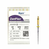 Limas Ni-Ti Zenflex 40 Conicidad .04 - 31mm Endodoncia 6 uds Kerr Hawe