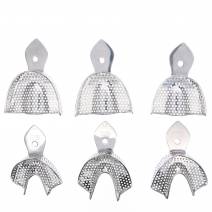 Juego Cubetas Impresión Dental Perforado Parcial 6 uds.