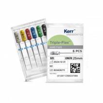 Limas Triple-Flex 25 mm Acero Inox Endodoncia Caja 6u Kerr