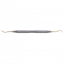 Instrumento para Cemento 761G, Doble, mod. 1 Espátula - Bolita 1mm Mango Tornado Gold Line Masters