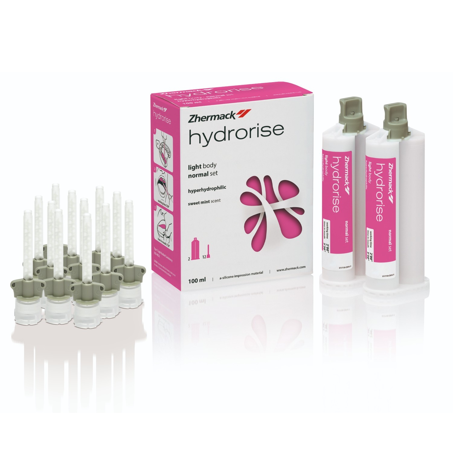 Hydrorise Light Body, Normal Set o Fast Set 2x50ml de Zhermack