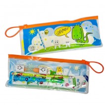 Estuche Escolar con Cepillo de Dientes y Reloj de Arena, Dragón 1 ud