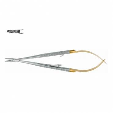 Porta Ago Castroviejo Micro TC In Acciaio Inox Per Sutura - Punta In Carburo Di Tungsteno 14 Cm - Smile Dentale