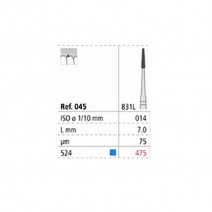 Fresas Diamante 831L RA 475/3 Medio 014 Periodoncia Caja 3 uds Intensiv