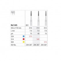 Fresas Diamante CA 831 ISO 014 Medio R575/3 Periodoncia Intensiv