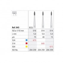 Fresas Diamante CA 832L ISO 016 Medio R675/3 Periodoncia 3 uds Intensiv