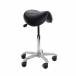 Taburete Consulta Dental Jumper Asiento Negro 44 cm.