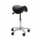 Taburete Consulta Dental Jumper Asiento Negro 44 cm.