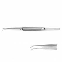 Pinza Mikro para Cirugía Curva 0,8mm 18 cm Carl Martin