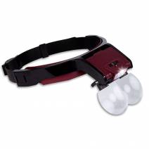 Lupa con Iluminación Frontal, 4 Aumentos, Fijación a la Cabeza Mestra