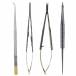 Kit Microcirugía 18cm TC / Acero, Pinzas, Porta-Agujas y Tijeras, Puntas Curvas, 4 piezas Masters